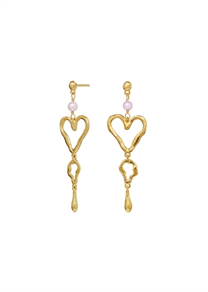 Sabrina earrings Forgyldt Maanesten 
